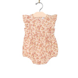 Flutter Front Romper| Blush Floral