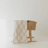 Plush Blanket | Cream Checkerboard