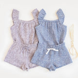 Lilac Muslin Floral Tank & Short Set