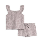 Lilac Muslin Floral Tank & Short Set