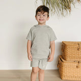 Hooded Tee | Heather Grey