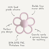 Daisy Rattle Teether | Lilac