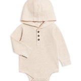 Waffle Knit Hoodie | Oat