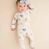 Zip Romper | Farm Animals