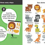 First Sticker Art: Zoo Animals