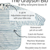 Grayson Long Sleeve Bib | Checkered Print Khaki