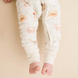 Zip Romper | Farm Animals