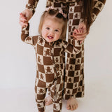 Zip Romper | Gingerbread