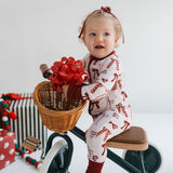 Zip Romper | Merry Little Bows