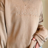Embroidered Mama Sweatshirt | Cocoa