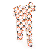 Zip Romper | Ruffle Pumpkins