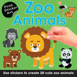 First Sticker Art: Zoo Animals