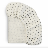 Muslin Crib Sheet | Black Daisy