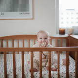 Muslin Crib Sheet | Black Daisy