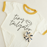 Tiny Tailgater Tee | White and Gold