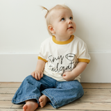 Tiny Tailgater Tee | White and Gold