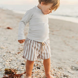 Board Shorts| Ash Stripe