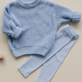 Chunky Knit Sweater | Blue